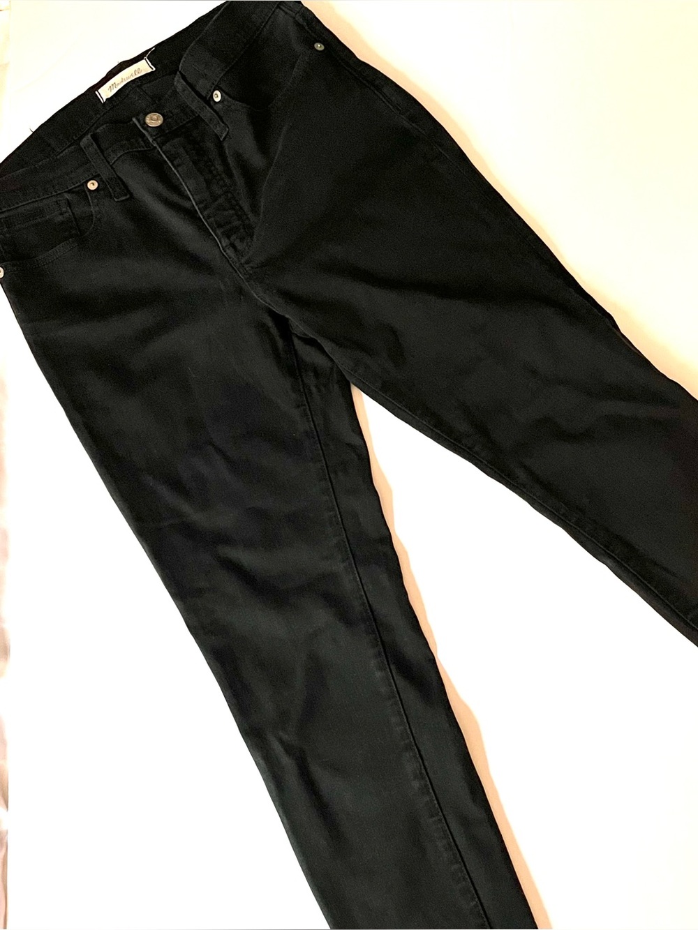 Madewell 9" Rise Skinny Jeans in Lunar Wash Black – Size 29 x 28